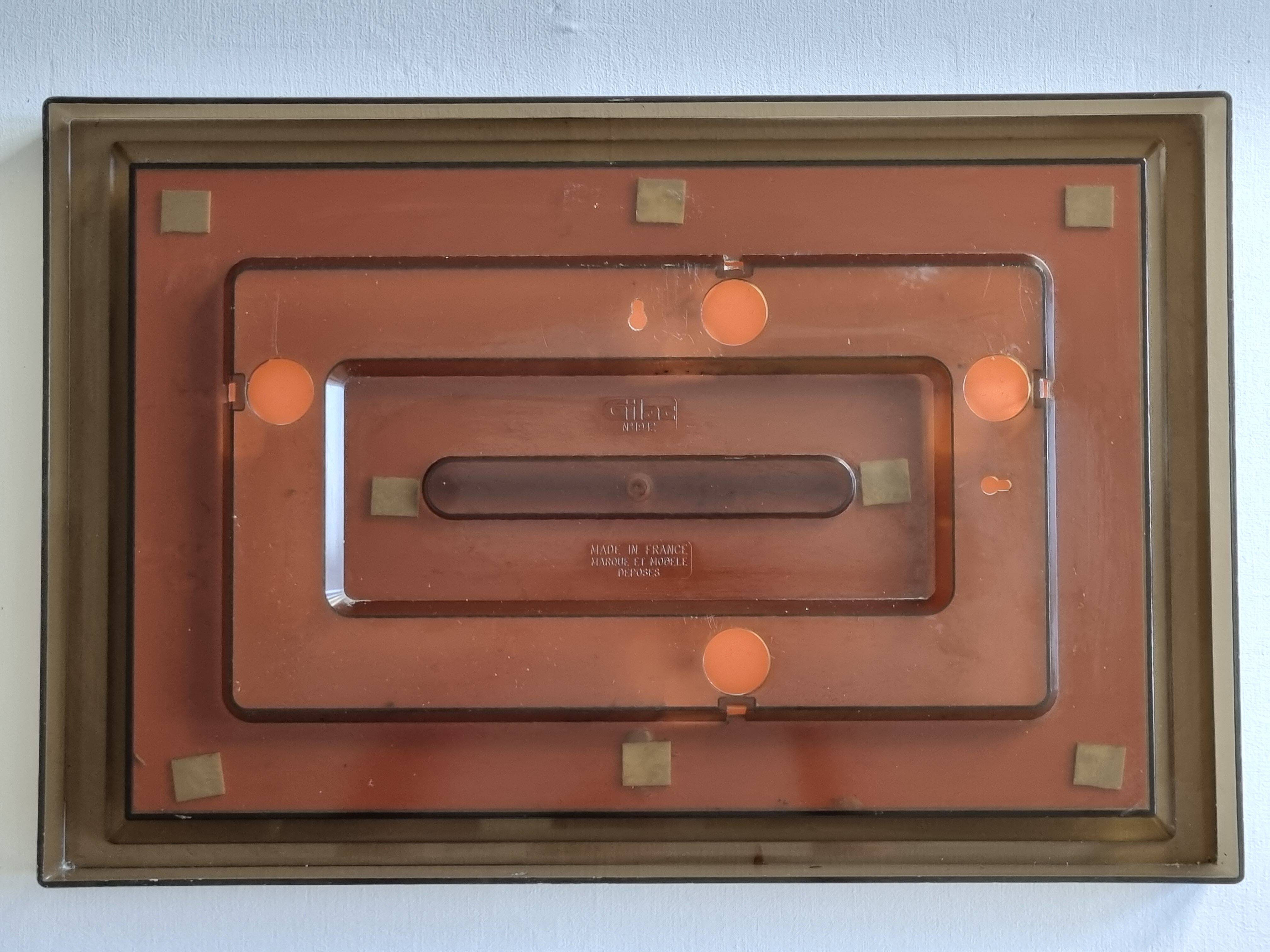 Vintage mirror gilac rectangular, 70s, 60 x 40 cm
