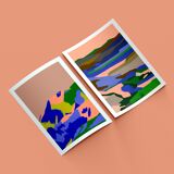 The Valley of Colors, art print (A4)