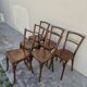 Serie de 6 chaises de bistrot signé Baumann bois courbée 1930s