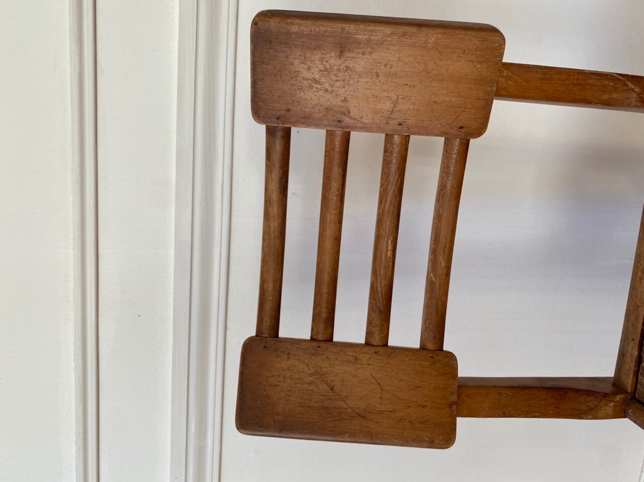 Vintage chair wood Pierre Cruege