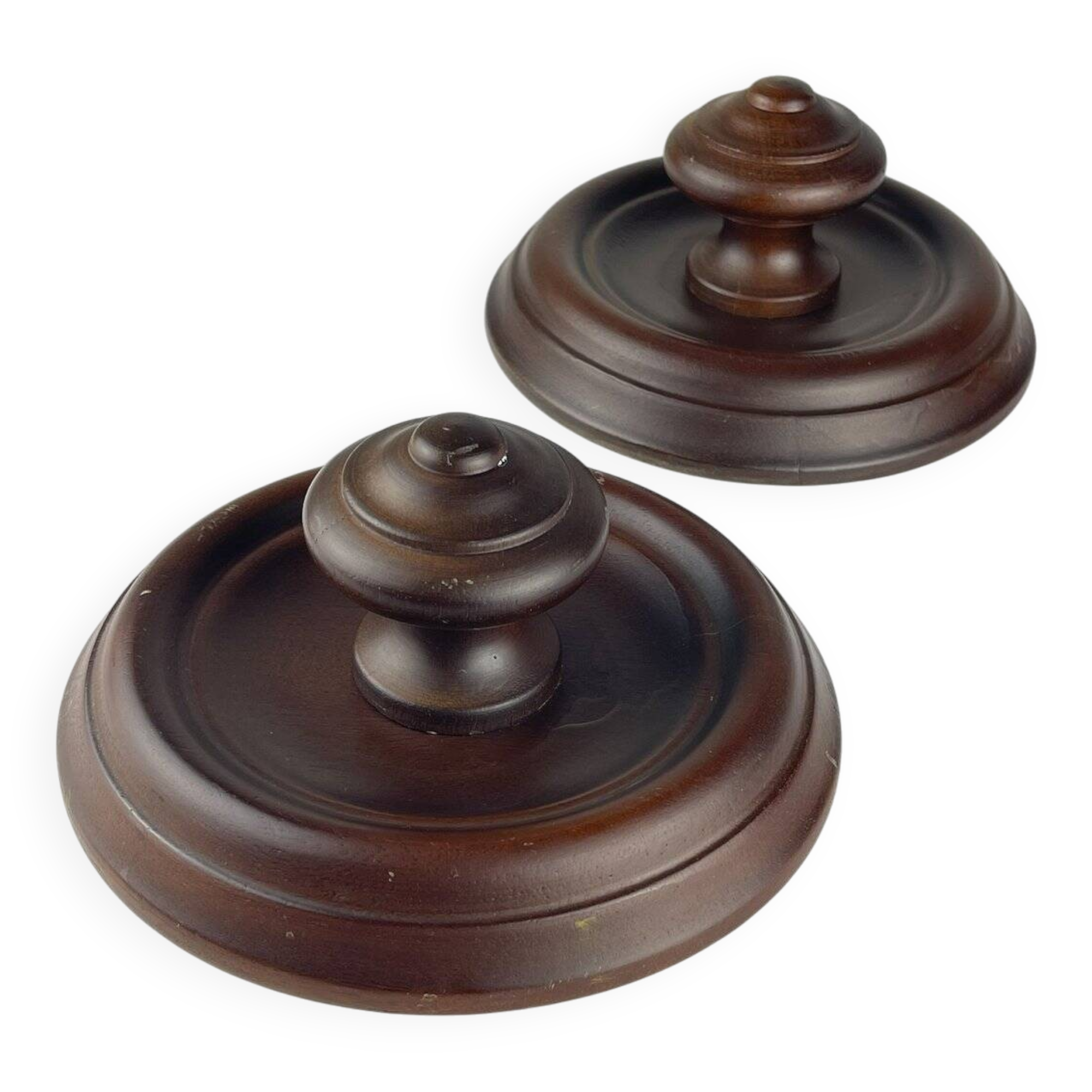 Art Deco wooden hangers, Italy, 1950s, set of 2