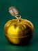 Apple lidded vanity box in brass, Italy, 1970s