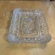 Vintage vallerysthal crystal moulded cut pocket ashtray #