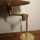 Articulated desk lamp, 2 arms, gilded brass XX th era