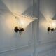 Pair of Venetian wall lights in Murano glass by Seguso, circa 1930.