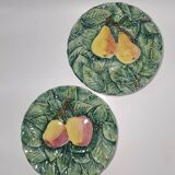 Duo d'assiettes barbotine