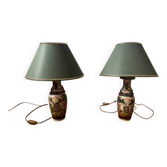 Pair of Nanking lamps