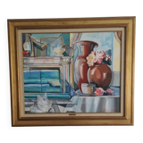 Oil on canvas Signed Stéphane Sciortino