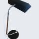 Matte black and chrome lamp from the 80s - Vintage space age Notaire lamp.