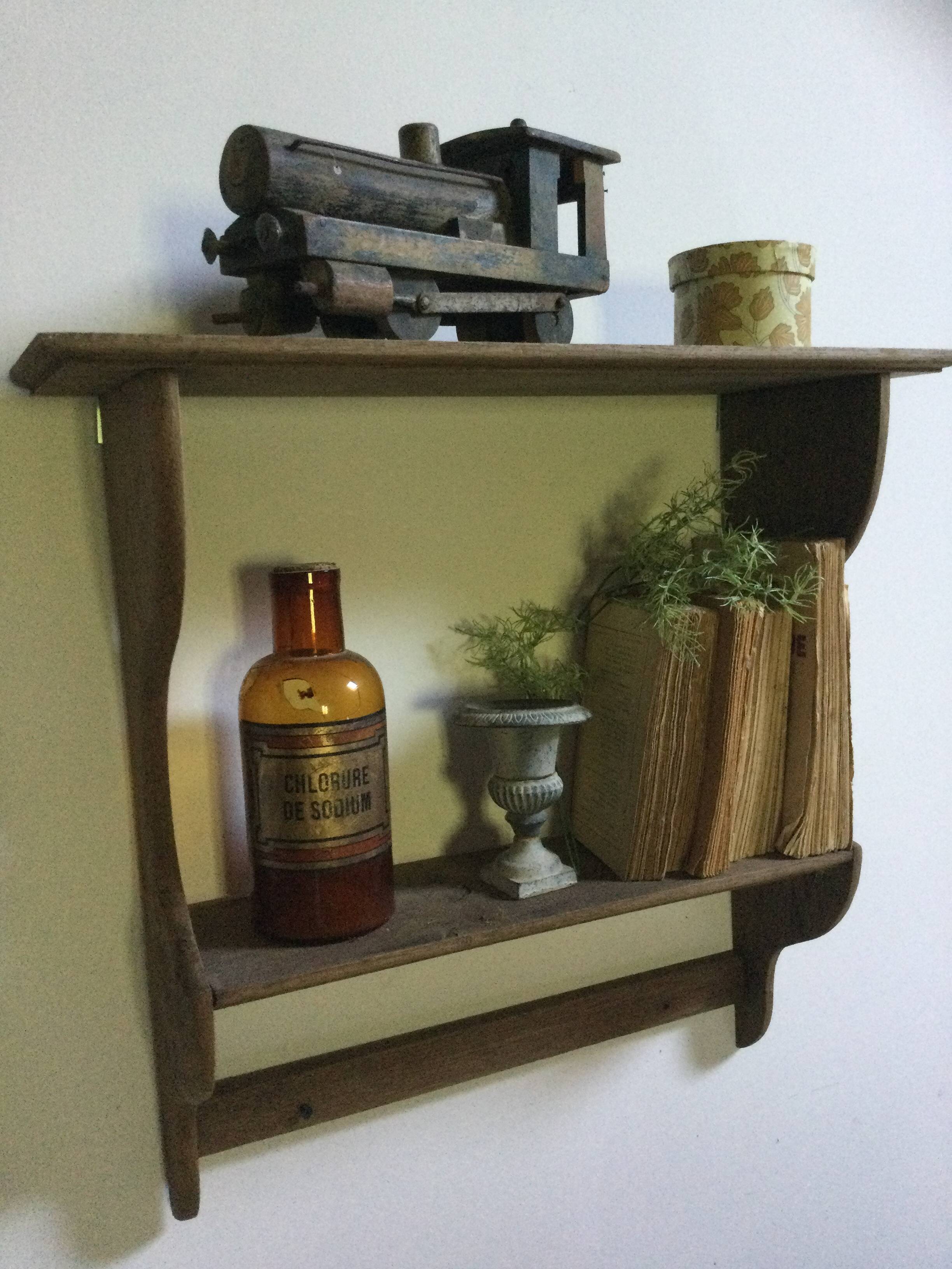 Antique wall shelf