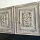 Pair of Louis XVI cupboard doors in carved wood, late 19th century.