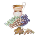 Painting: Still life with pitcher and grapes
