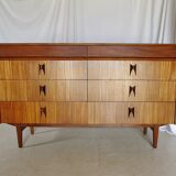 Scandinavian rosewood chest of drawers
