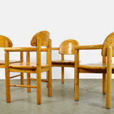 Vintage pine dining chairs by Rainer Daumiller for Hirtshals Sawmill, Denmark 70s