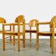 Vintage pine dining chairs by Rainer Daumiller for Hirtshals Sawmill, Denmark 70s