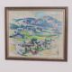 Huile sur toile originale suédoise – « Paysage » par Sture Ekengren – vintage et encadrée – 63 × 74 cm