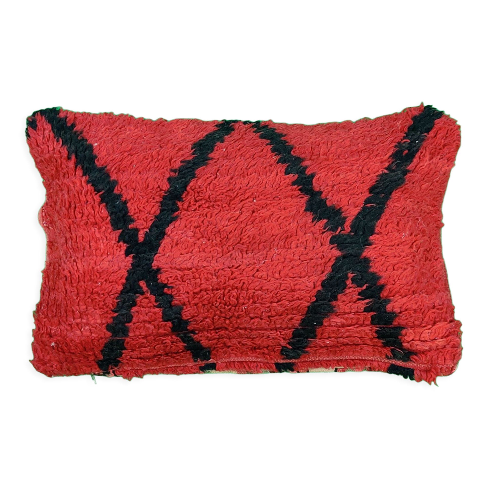 Berber cushion Béni Ouarain red and black