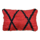 Coussin Berbère Béni Ouarain rouge et noir
