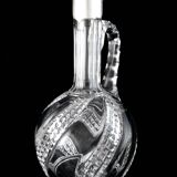 Baccarat - cut crystal ewer carafe mounted in solid silver
