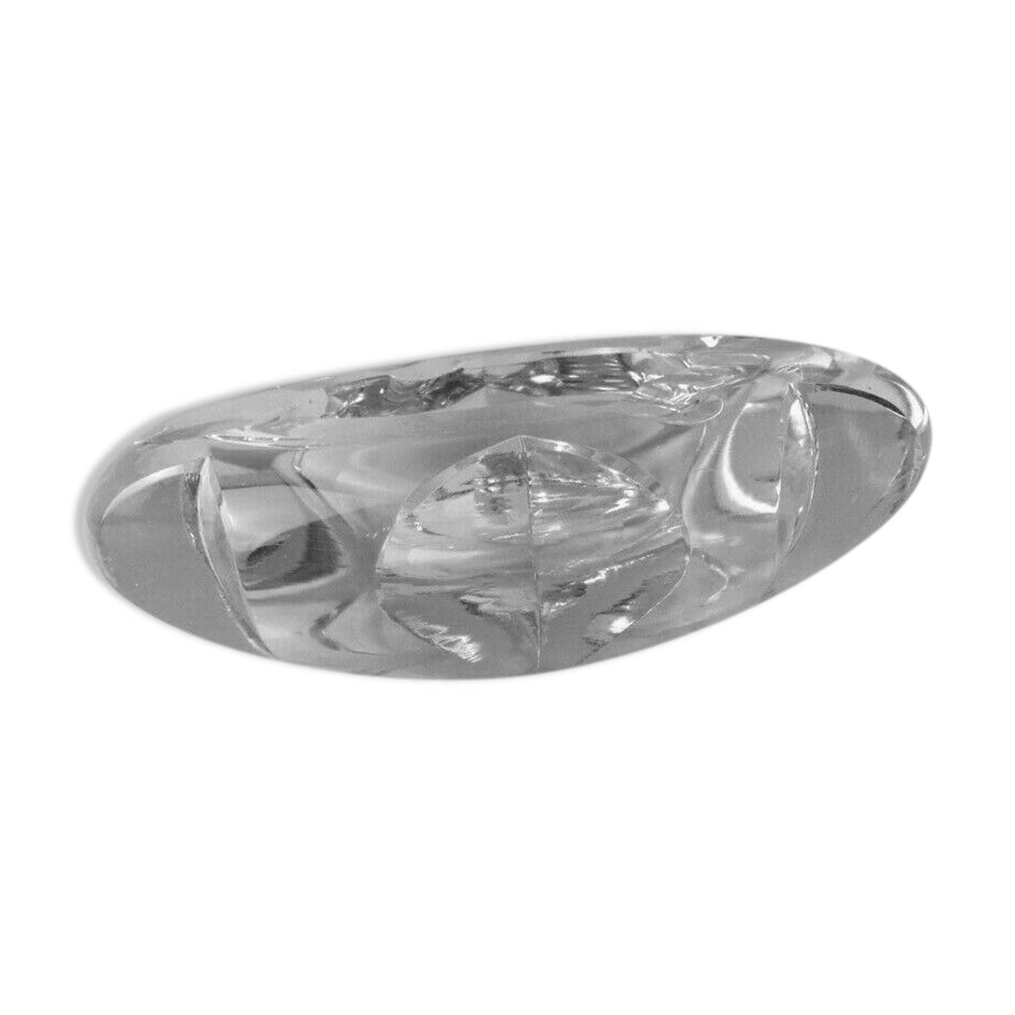 Ancient ashtray, cut crystal, St Louis