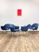 Ensemble de 4 fauteuils de direction par Eero Saarinen, Knoll International, Allemagne