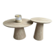 Table Basse Alba Effet Travertin