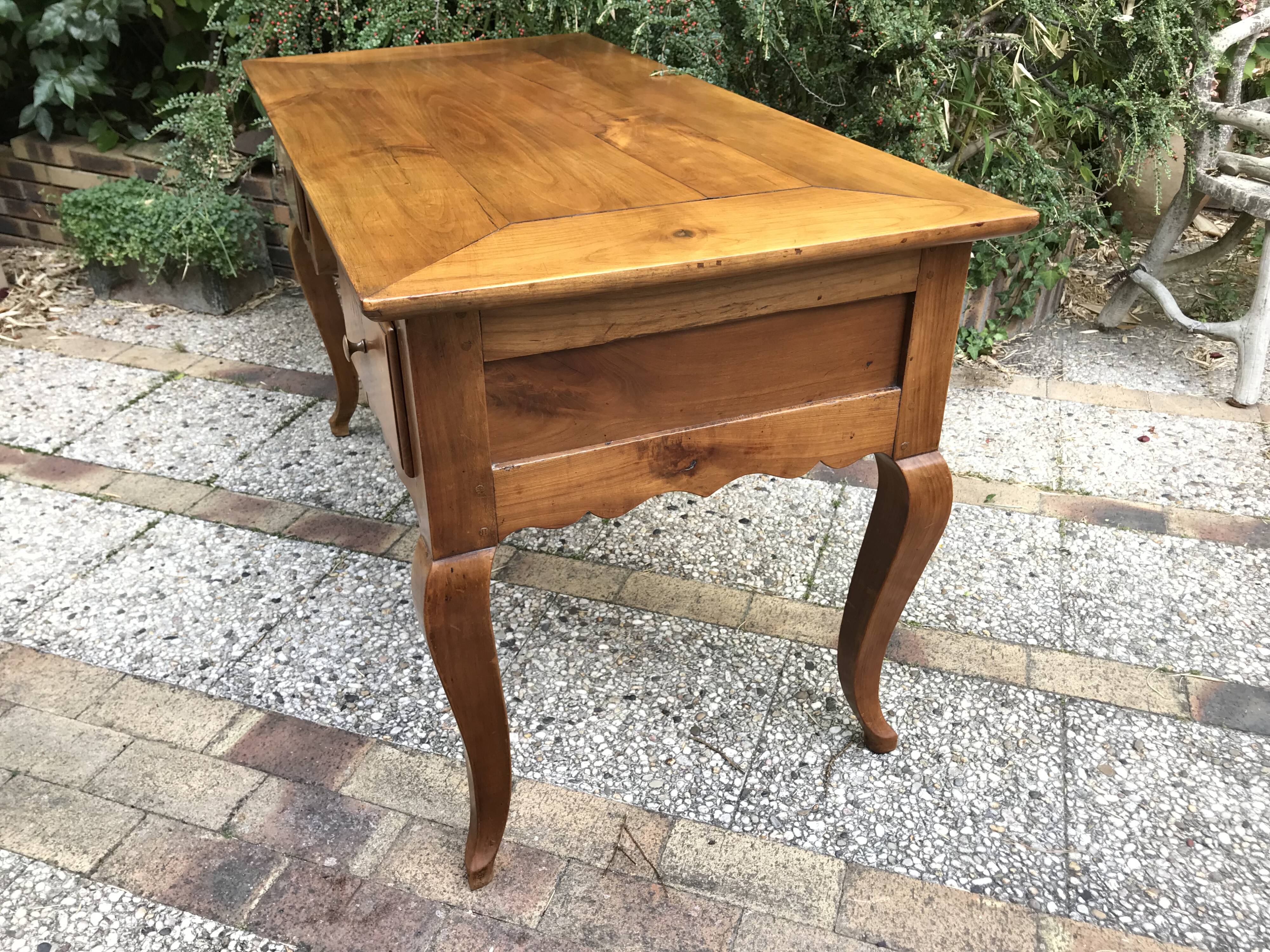 Massive cherry desk style Louis XV