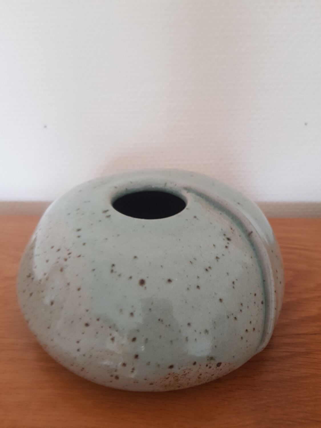Signed ceramic vase