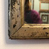Mirror early 20th varnished silver - 27x23cm