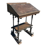 Lectern, restaurant or store counter in wood and wrought iron