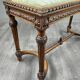 Louis XVI style carved wooden bench, 19th century