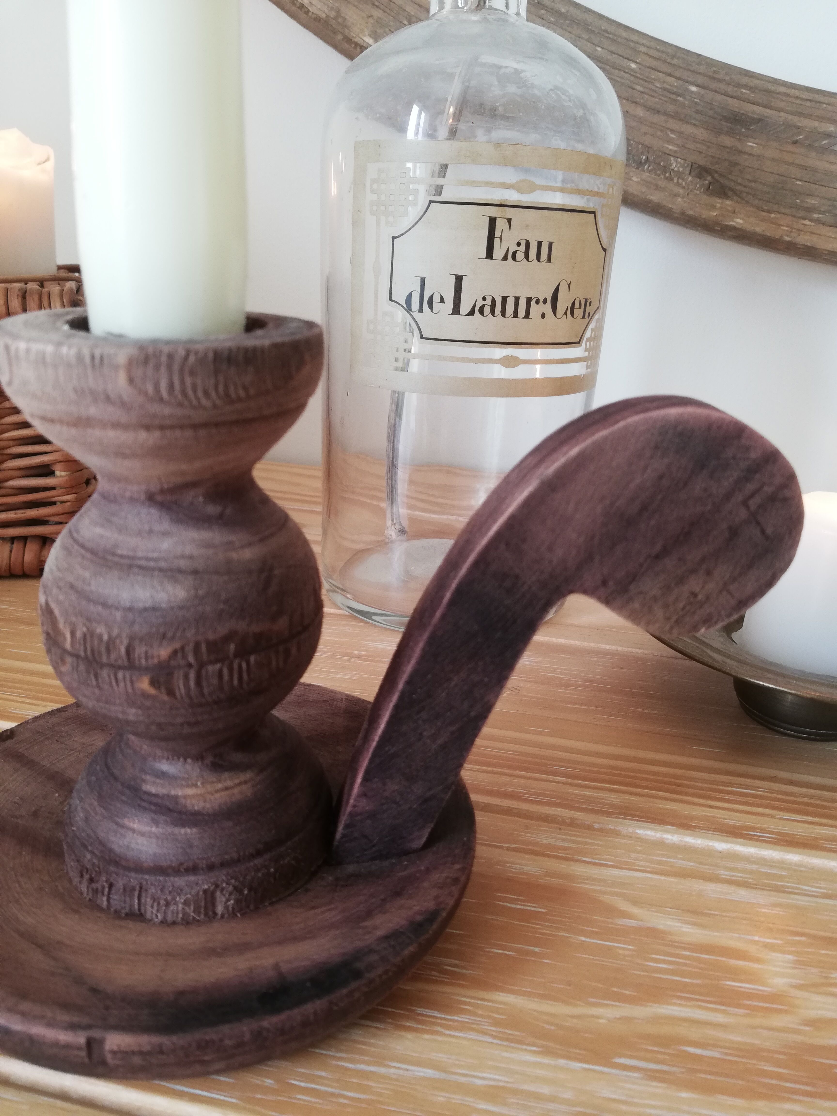 Vintage bedroom candle holder