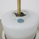 Brass and glass chandelier by Valasske Mezirici, 1970's