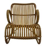 Vintage Rattan Chair Dirk Van Sliedregt Rohe Noordwolde 1960