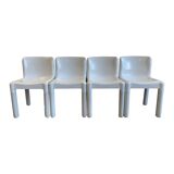 Lot of 4 chairs 4875 by Carlo Bartoli for Kartell - Italy 1972