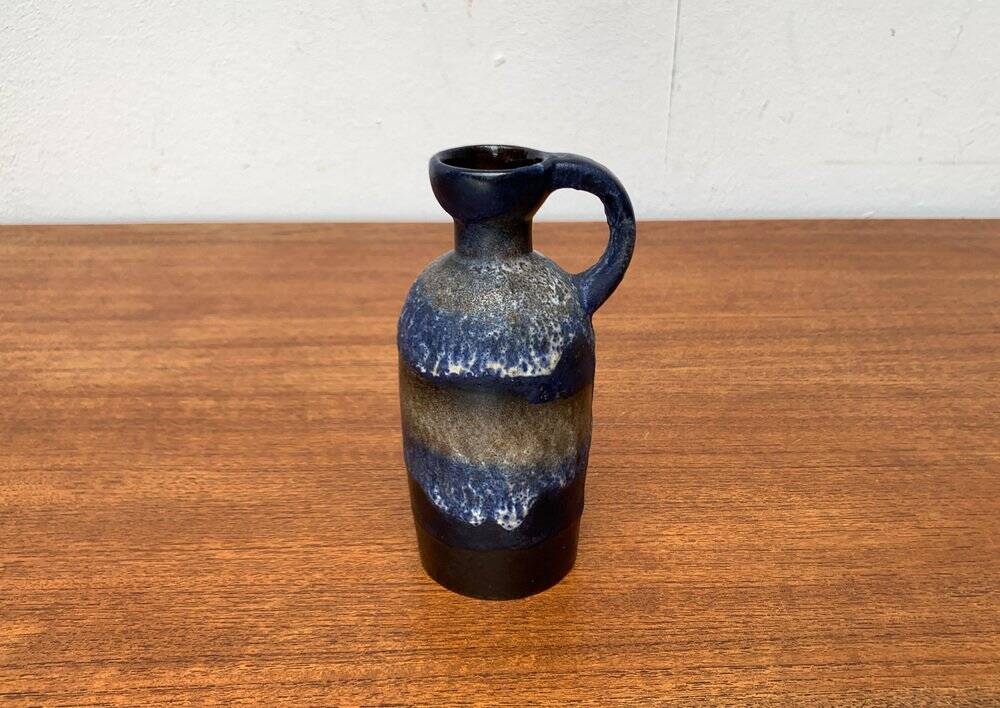Carafe vase in German pottery WGP Fat Lava mid-century style by Ruscha, 1960s.