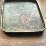 Plateau en bois peint