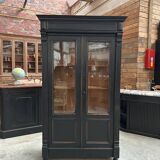 Napoleon III display case in patinated oak