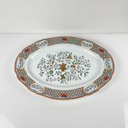 Large oval dish Gien model Rouen Sainfoin, 1990