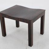 1930s Funkcionalist Beech Stool in Macassar Veneer, Czechoalsovakia