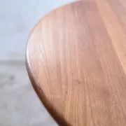 Solid teak Danish extendable dining table, 1960s
