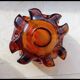 Fiery amber Murano centerpiece