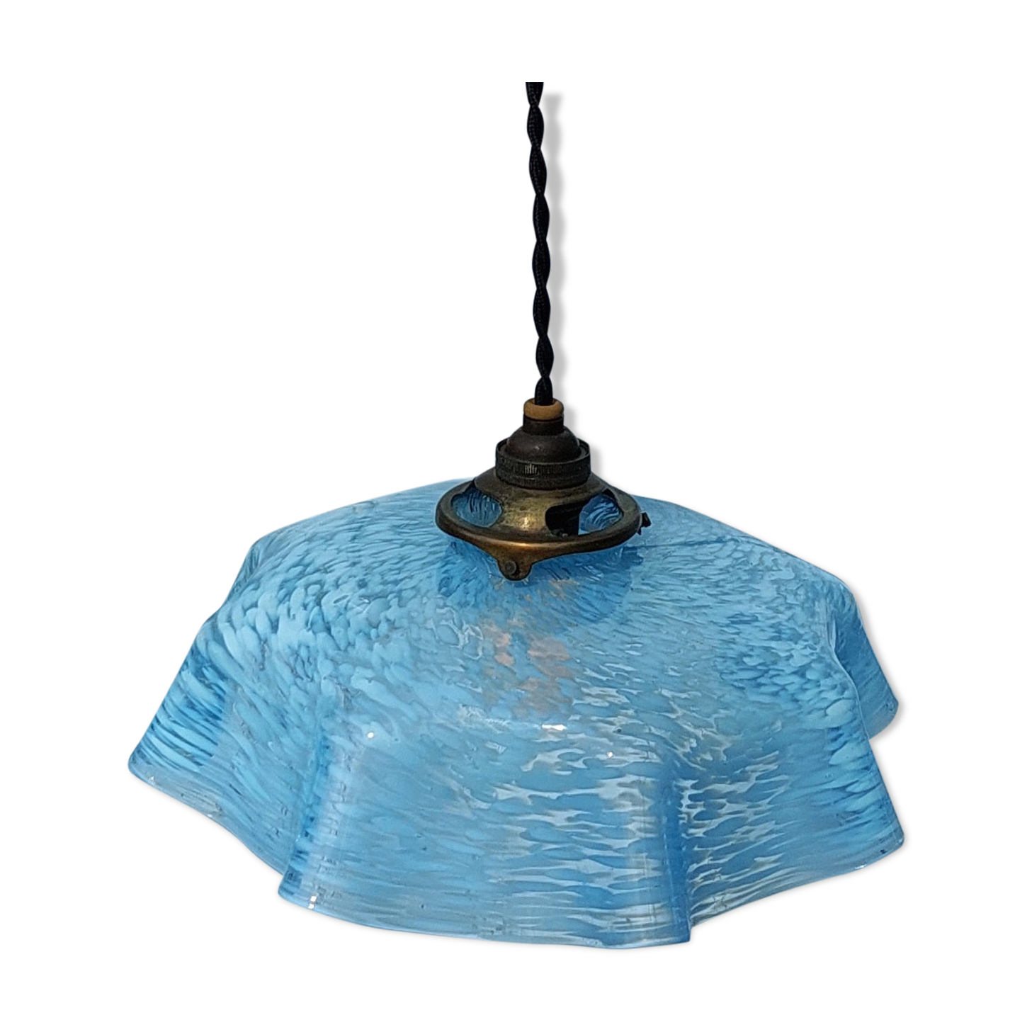 Clichy blue glass suspension