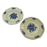 Lot de 4 assiettes décor Téna
