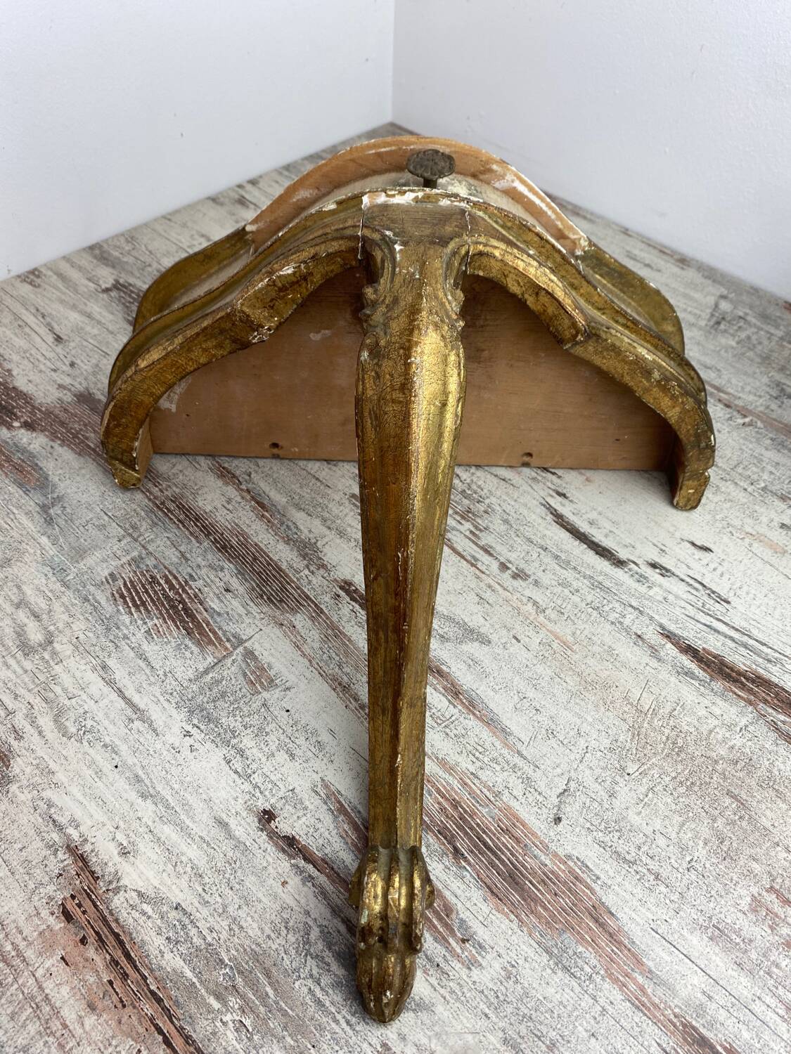 Florentine wooden wall console