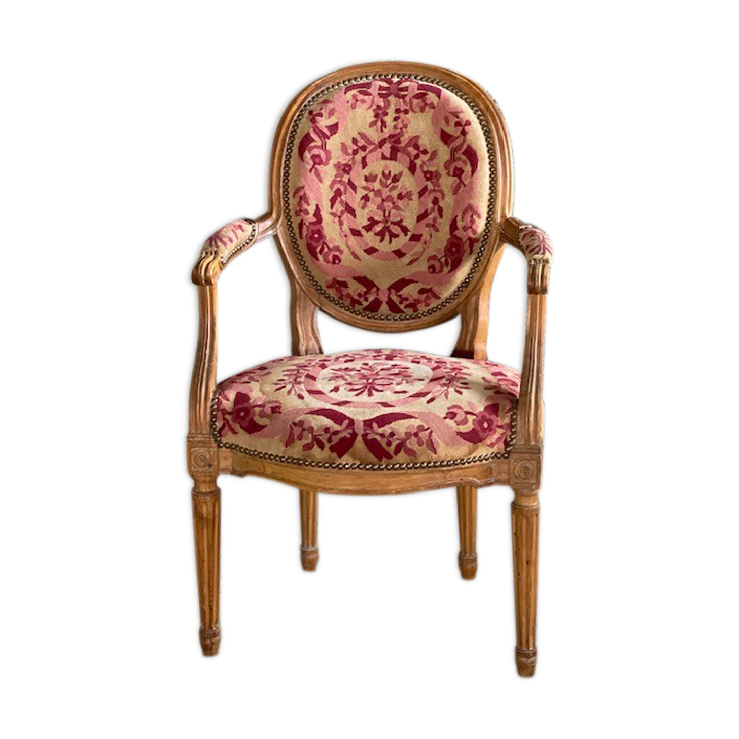 Louis XVI style convertible armchair