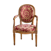Fauteuil cabriolet de style Louis XVI
