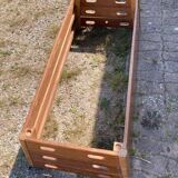 Large vintage wooden chest gymnast plinth