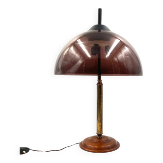 Lampe de table verte vintage, Stilux Milano Italie, 1950