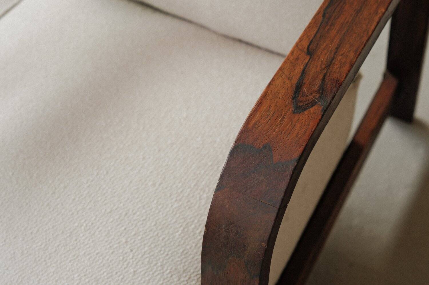 Fauteuil Art-Déco, palissandre, 1930